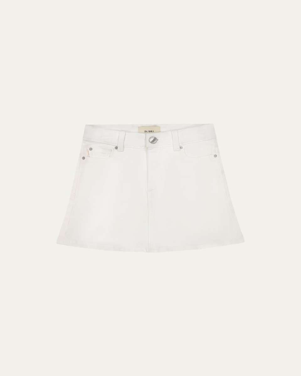 Girl's Jenny Denim Mini Skirt, Size 7-16